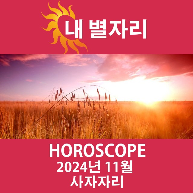 2024년11의 사자자리 월간 운세