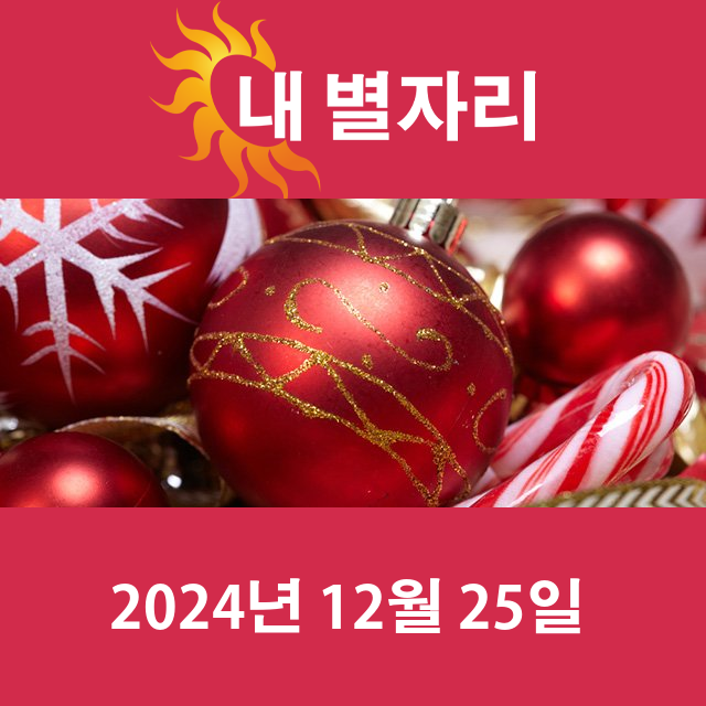 수요일 2024년 12월 25일 의 일일 운세 예측